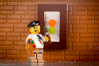 LEGO Characthers - Az alkotás (fotótapéta) - vászonkép, falikép otthonra és irodába