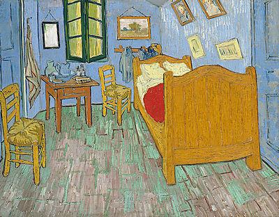 Van Gogh hálószobája Arles-ban - verzió 2. (többrészes kép) - vászonkép, falikép otthonra és irodába