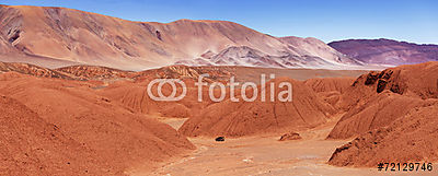Canyon of a Devil, Tolar Grande, Salta, Argentina (keretezett kép) - vászonkép, falikép otthonra és irodába