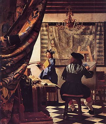 A festészet allegóriája (többrészes kép) - vászonkép, falikép otthonra és irodába