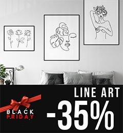 BLACK FRIDAY -35% LINE ART AKCIÓ