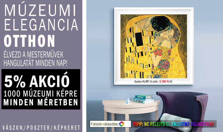 Akciós múzeumi vászonkép reprodukciók Mint a múzeumban! Falikép akció!