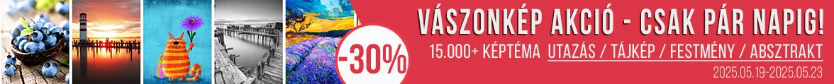 Vászonkép akció 4 napig