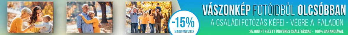 VÁSZONKÉP rendelés és nyomtatás fotóról banner