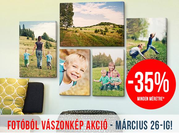 Vászonkép akció