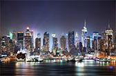 New York, Manhattan éjszaka