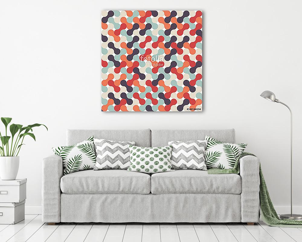 Absztrakt retro alakzatok (fotótapéta) - vászonkép, falikép otthonra és irodába