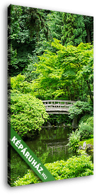 Gyönyörű japán kert - vászonkép 3D látványterv Gyönyörű japán kert - vászonkép 3D látványterv