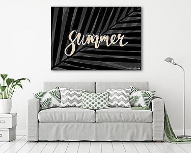 Summer Poster Design (vászonkép) - vászonkép, falikép otthonra és irodába