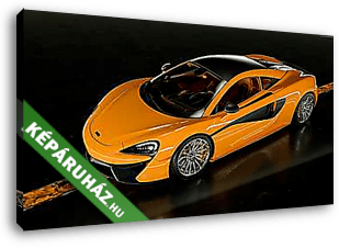 McLaren 570s - Orange - vászonkép 3D látványterv