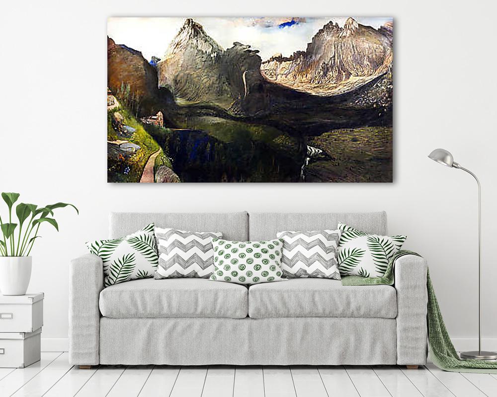 A Nagy Tarpatak-völgye a Tátrában (1904-1905) - vászonkép, falikép vásárlás  A Nagy Tarpatak-völgye a Tátrában (1904-1905) (bögre) - vászonkép, falikép otthonra és irodába