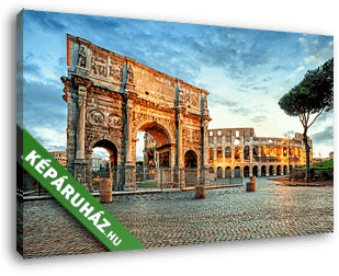 Esti Róma, a kolosszeummal - vászonkép 3D látványterv