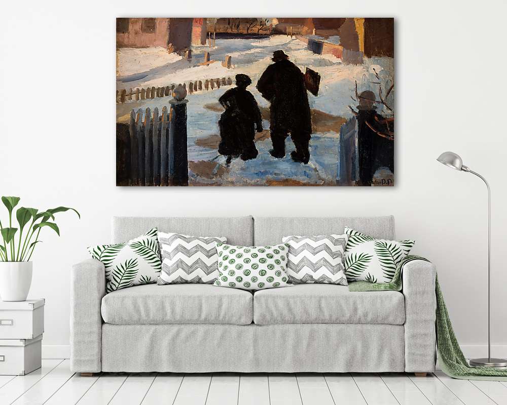 Michael Ancher festeni indul  - vászonkép, falikép vásárlás Michael Ancher festeni indul  (vászonkép) - vászonkép, falikép otthonra és irodába