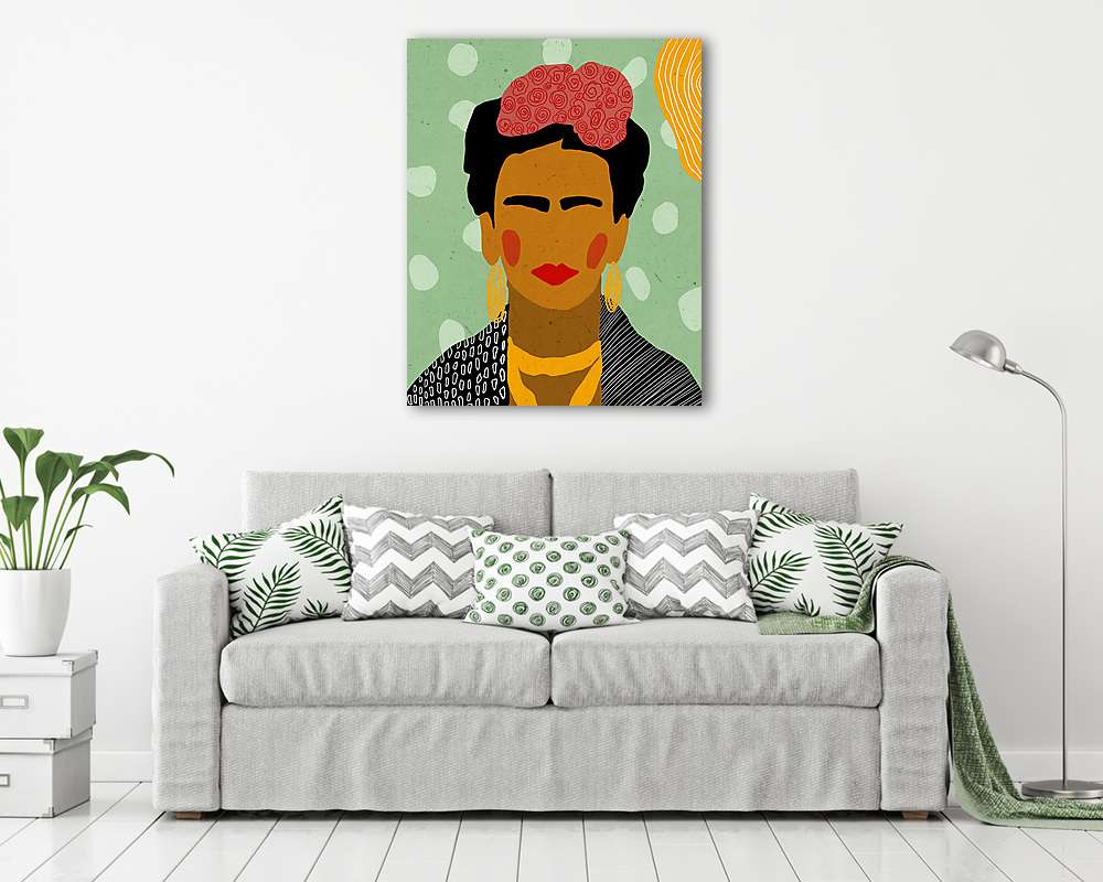 Frida Kahlo poszter (keretezett kép) - vászonkép, falikép otthonra és irodába