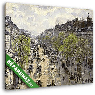 A Montmartre sugárút tavasszal - vászonkép 3D látványterv