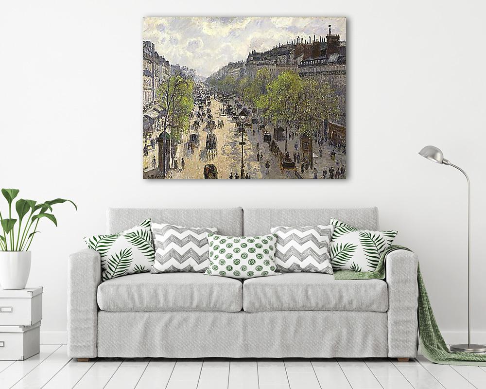 A Montmartre sugárút tavasszal (vászonkép) - vászonkép, falikép otthonra és irodába