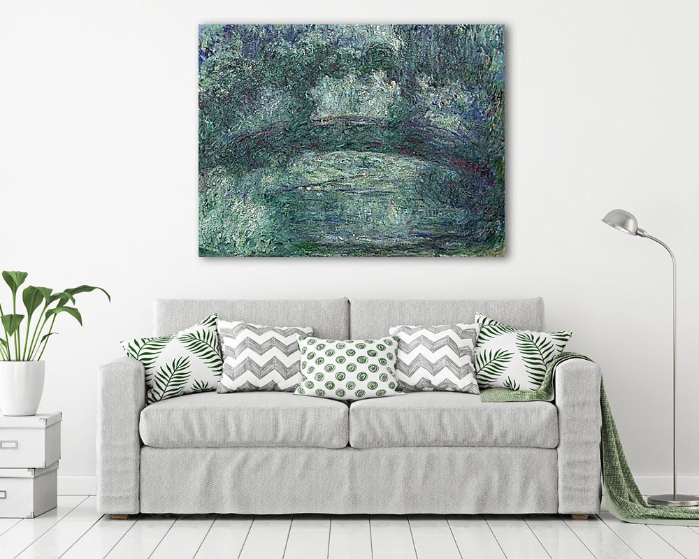 A japán híd Givernyben (1920 körül) (többrészes kép) - vászonkép, falikép otthonra és irodába