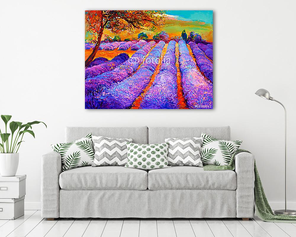 Lavender mezők - vászonkép, falikép vásárlás Lavender mezők (vászonkép) - vászonkép, falikép otthonra és irodába