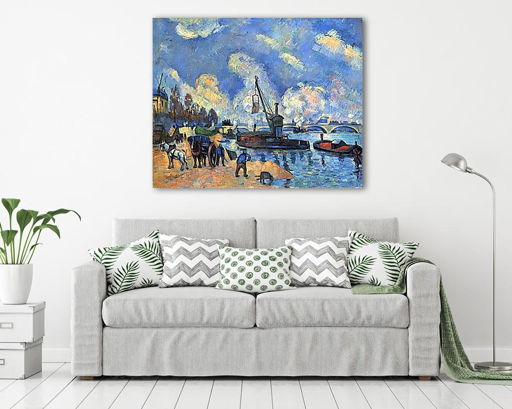 A Szajna Bercynél (vászonkép) - vászonkép, falikép otthonra és irodába