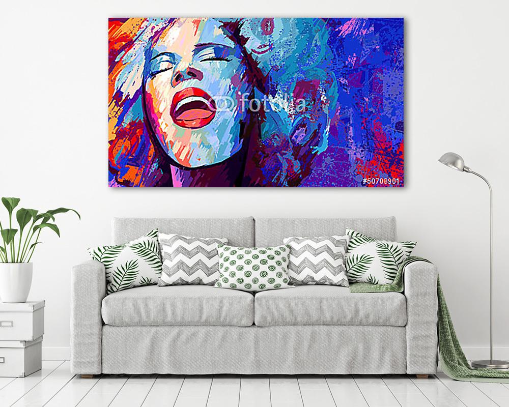 jazz énekes grunge háttéren - vászonkép, falikép vásárlás jazz énekes grunge háttéren (vászonkép) - vászonkép, falikép otthonra és irodába