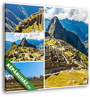 Titokzatos város - Machu Picchu, Peru, Dél-Amerika. - vászonkép 3D látványterv