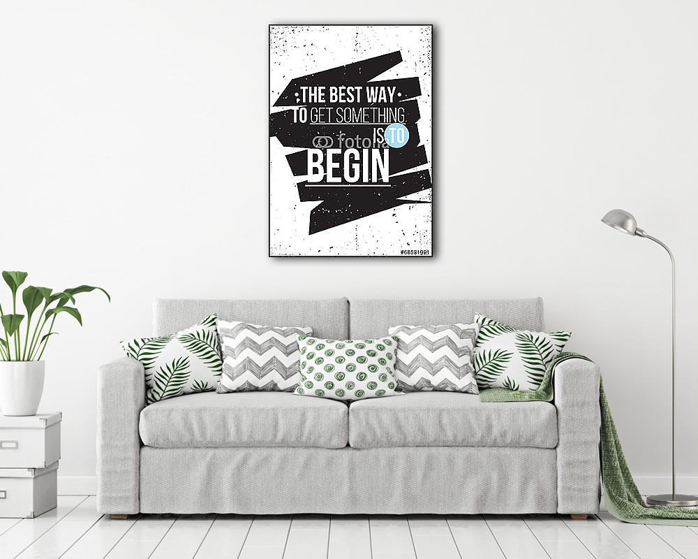 Vintage motiváció tipográfiai illusztráció grunge effektekkel - vászonkép, falikép vásárlás Vintage motiváció tipográfiai illusztráció grunge effektekkel (vászonkép) - vászonkép, falikép otthonra és irodába