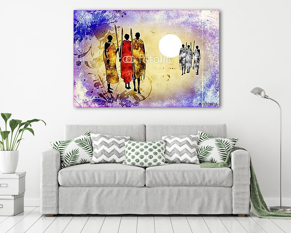 Afrika retro vintage stílusban (poszter) - vászonkép, falikép otthonra és irodába