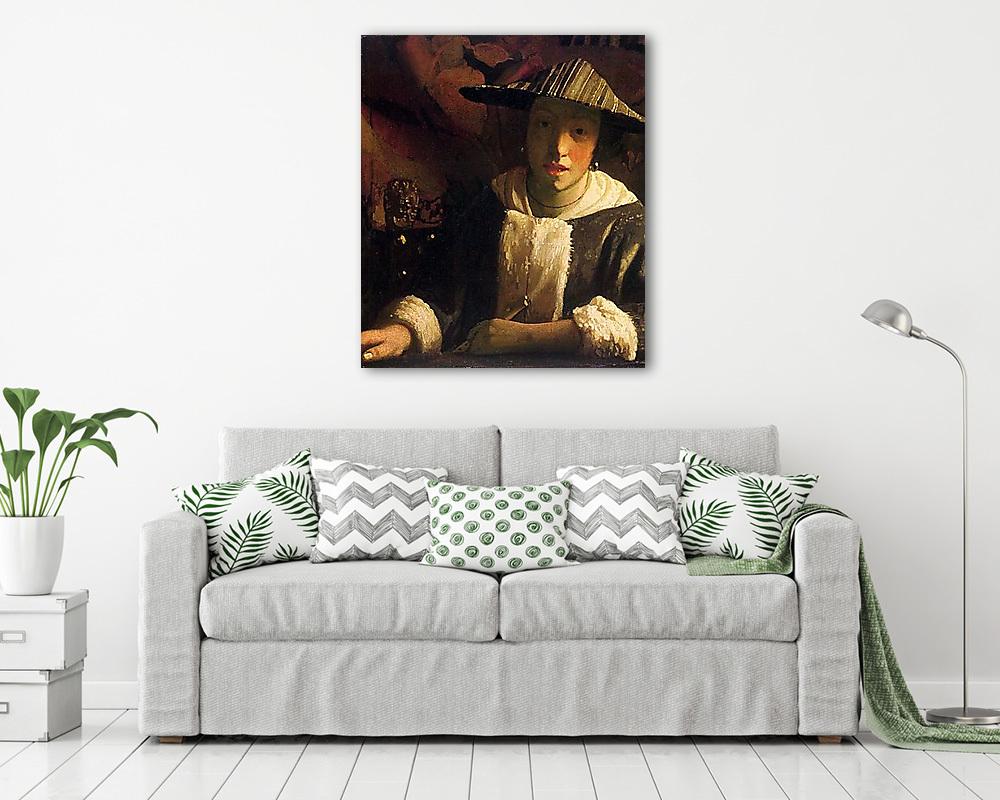 Nő furulyával - vászonkép, falikép vásárlás Nő furulyával (fotótapéta) - vászonkép, falikép otthonra és irodába