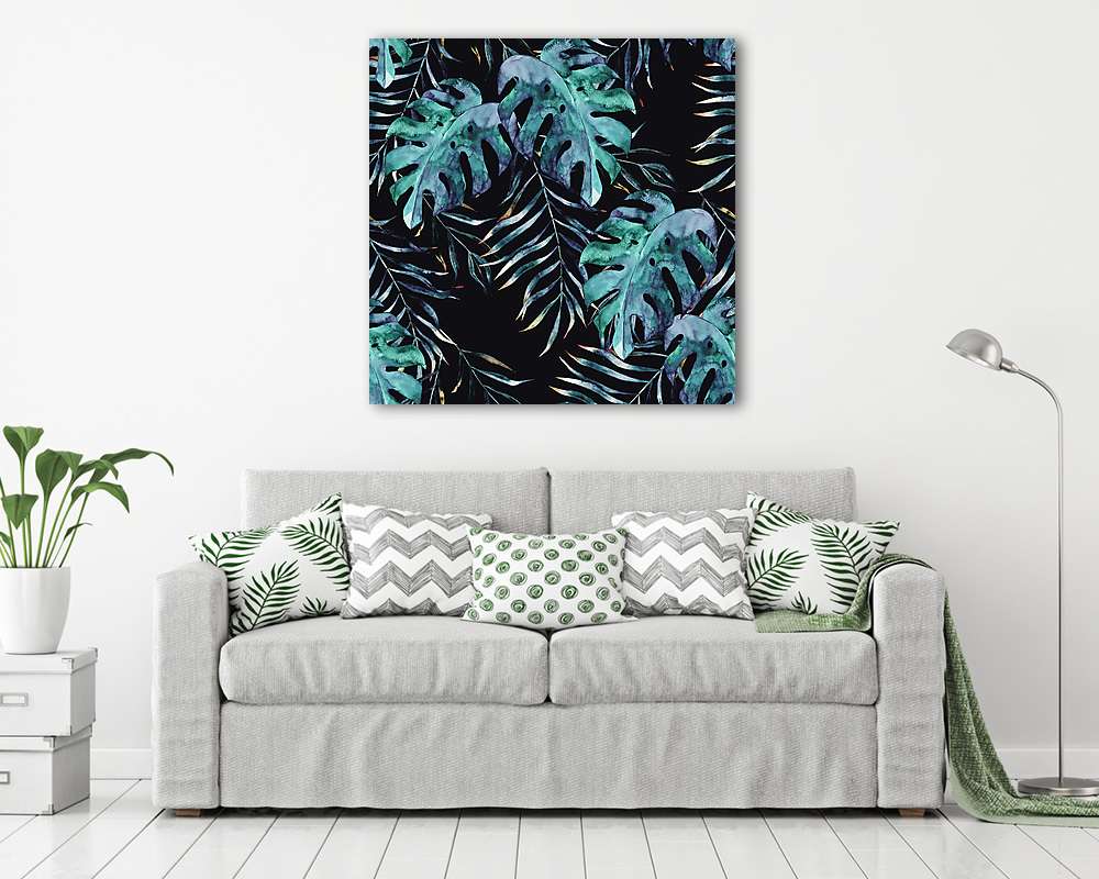 Egzotikus trópusi levelek (fotótapéta) - vászonkép, falikép otthonra és irodába