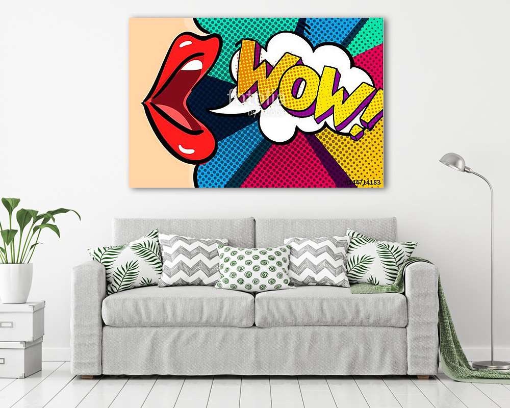 Open mouth and WOW Message - vászonkép, falikép vásárlás Open mouth and WOW Message (vászonkép) - vászonkép, falikép otthonra és irodába