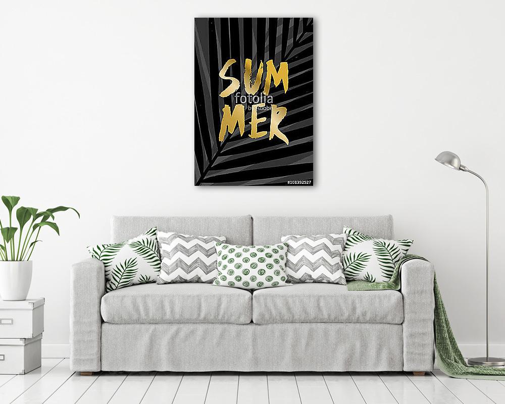 Summer Poster Design (fotótapéta) - vászonkép, falikép otthonra és irodába
