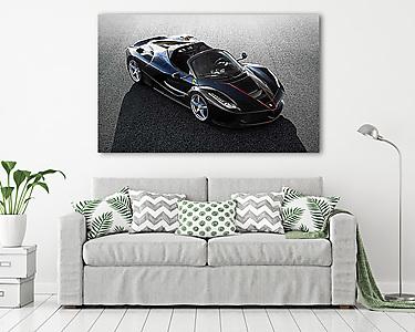 Ferrari Spider Black (vászonkép) - vászonkép, falikép otthonra és irodába