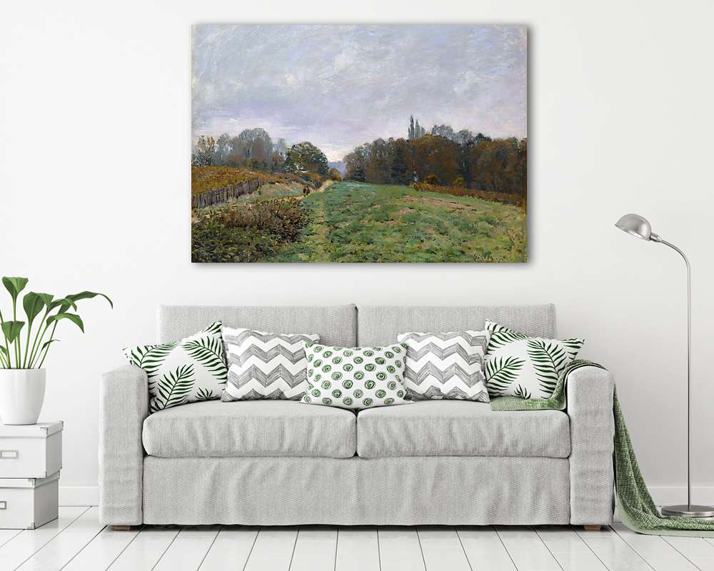 Tájkép Louveciennes-nél - vászonkép, falikép vásárlás Tájkép Louveciennes-nél (vászonkép) - vászonkép, falikép otthonra és irodába