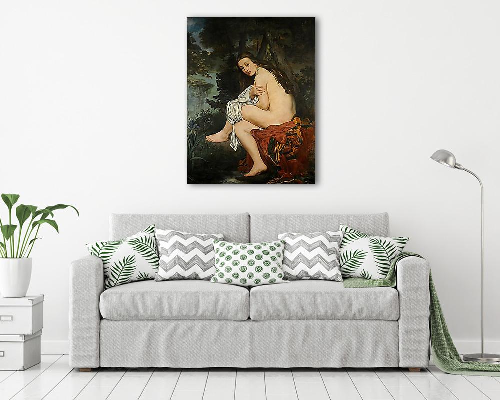Meglepett nimfa (1861) (vászonkép) - vászonkép, falikép otthonra és irodába