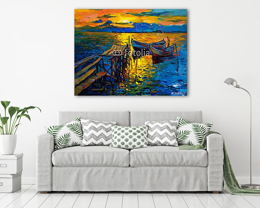 Hajó (vászonkép) - vászonkép, falikép otthonra és irodába