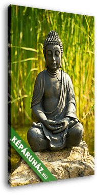 Buddha meditáció a vízen - vászonkép 3D látványterv