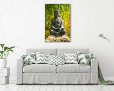 Buddha meditáció a vízen (vászonkép) - vászonkép, falikép otthonra és irodába