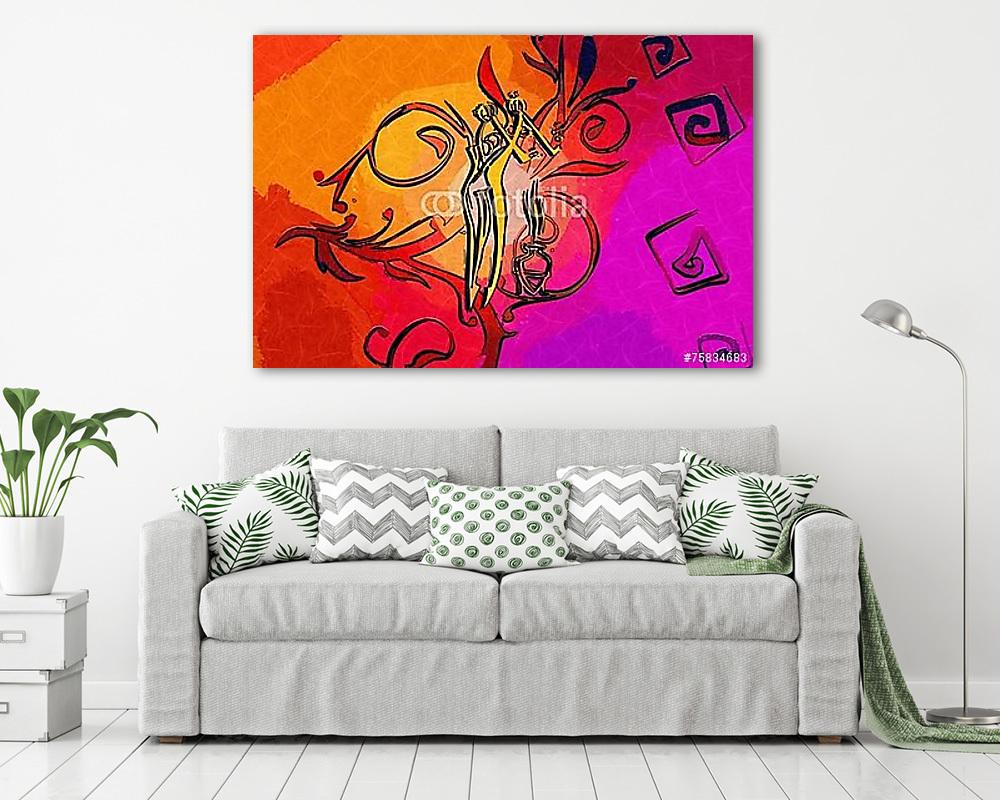 Afrika retro vintage stílusban (fotótapéta) - vászonkép, falikép otthonra és irodába