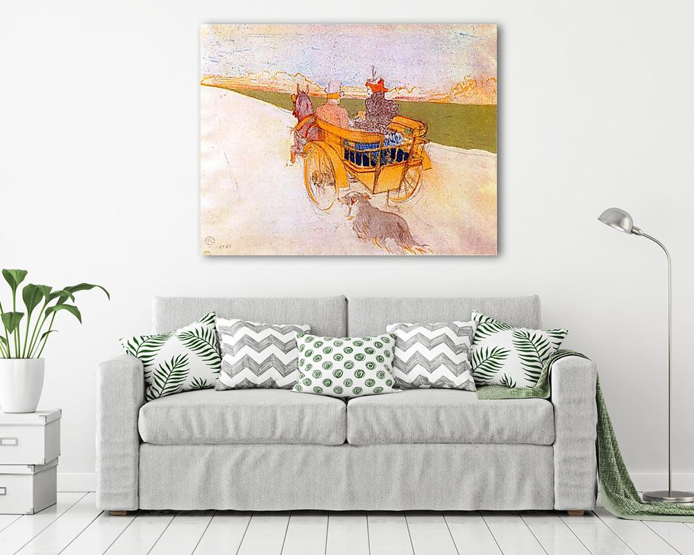 Lovaskocsi kutyával - vászonkép, falikép vásárlás Lovaskocsi kutyával (keretezett kép) - vászonkép, falikép otthonra és irodába