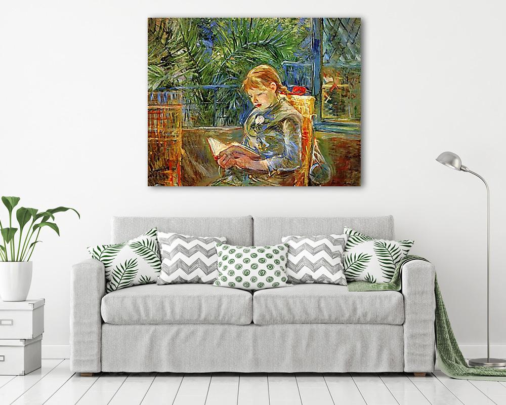 Olvasó kislány (fotótapéta) - vászonkép, falikép otthonra és irodába