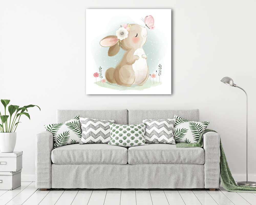 Akvarell állatok - Puszi nyuszi - vászonkép, falikép vásárlás Akvarell állatok - Puszi nyuszi (vászonkép) - vászonkép, falikép otthonra és irodába