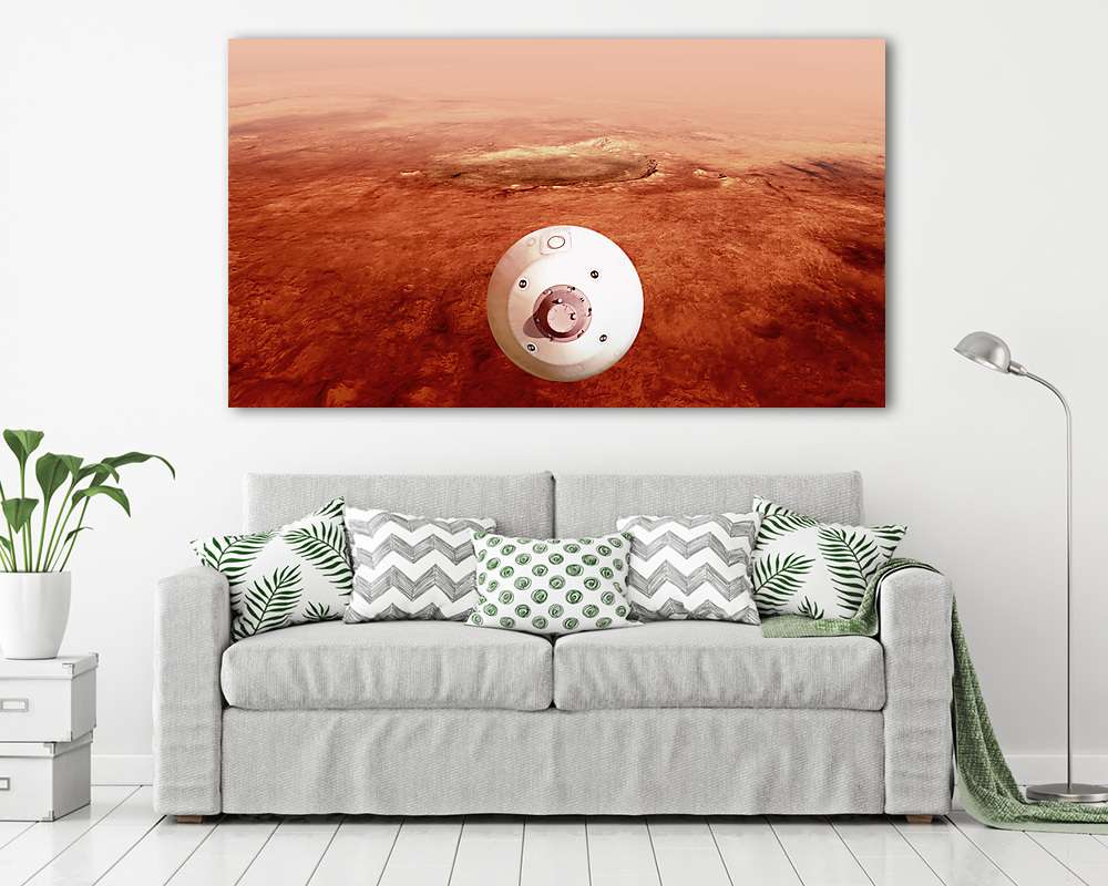 A Perseverance a leszálllási terület felé irányítja önmagát (Illusztráció) - vászonkép, falikép vásárlás A Perseverance a leszálllási terület felé irányítja önmagát (Illusztráció) (fotótapéta) - vászonkép, falikép otthonra és irodába