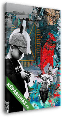 Child&Yoda (MenzArt) - vászonkép 3D látványterv