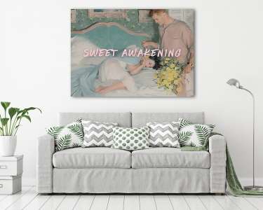 Sweet awakening (Barokk & Graffiti) (vászonkép) - vászonkép, falikép otthonra és irodába