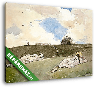 Pásztorlányok pihenője, 1879 - vászonkép 3D látványterv