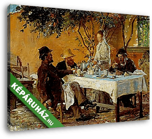 Reggeli Sorában - vászonkép 3D látványterv