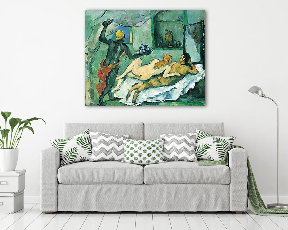 Délután Nápolyban (néger szolgálóval), 1876-1877 (keretezett kép) - vászonkép, falikép otthonra és irodába