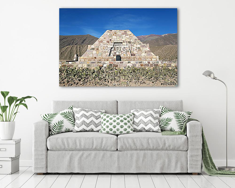 Az ókori erődített Citadella Tilcarában, Észak-Argentínában (vászonkép) - vászonkép, falikép otthonra és irodába