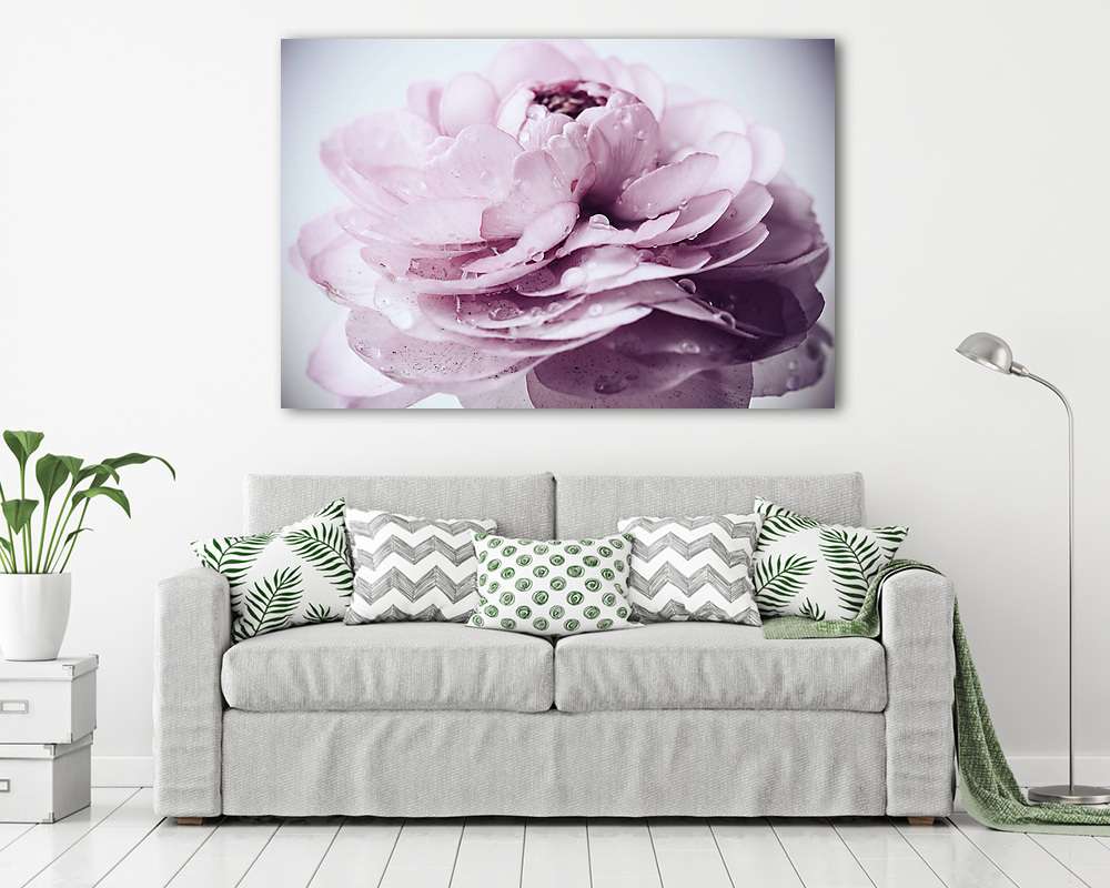 pastel pink buttercup (többrészes kép) - vászonkép, falikép otthonra és irodába