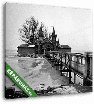 Sziget-strand, Keszthely (1958) - vászonkép 3D látványterv